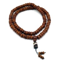 Mala 108 Grani in semi di Bodhi con tre contamantra
