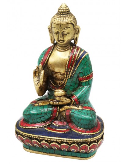 Statua Metallo Buddha Amoghasiddhi
