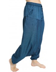 Pantaloni Arabi Simple azzurro scuro
