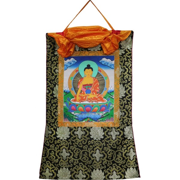 Thanka medio Buddha Shakyamuni