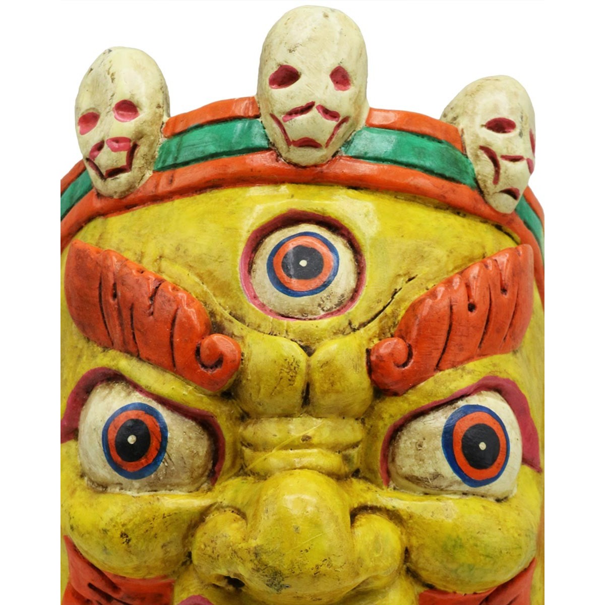 Maschera Mahakala gialla Media Maschera Mahakala gialla Media