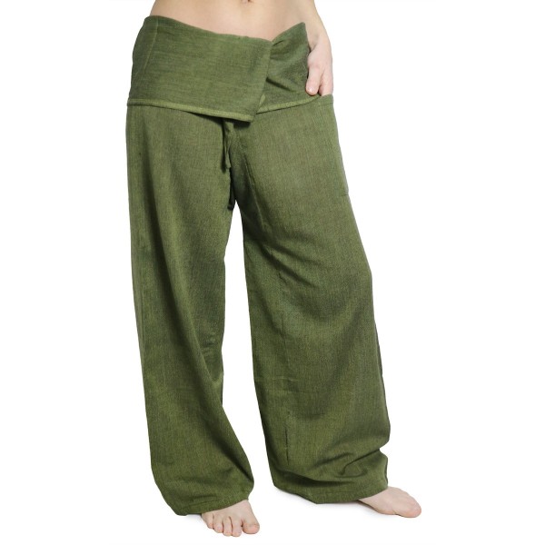 Pantaloni Thai verdi