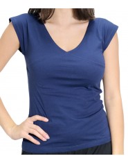 T-shirt Organic Simple Blu