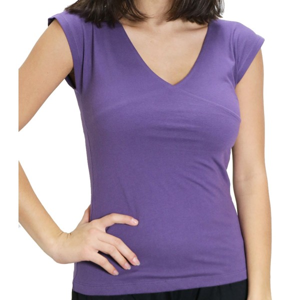 T-shirt Organic Simple Viola chiaro