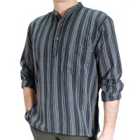 Camicia etnica uomo righe