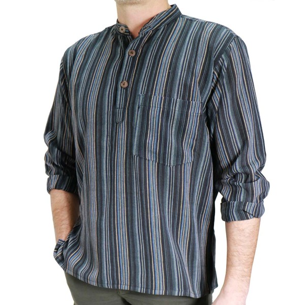 Camicia etnica uomo righe