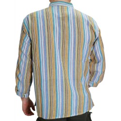 Camicia etnica uomo righe