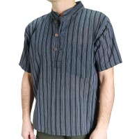 Camicia Righe Manica Corta