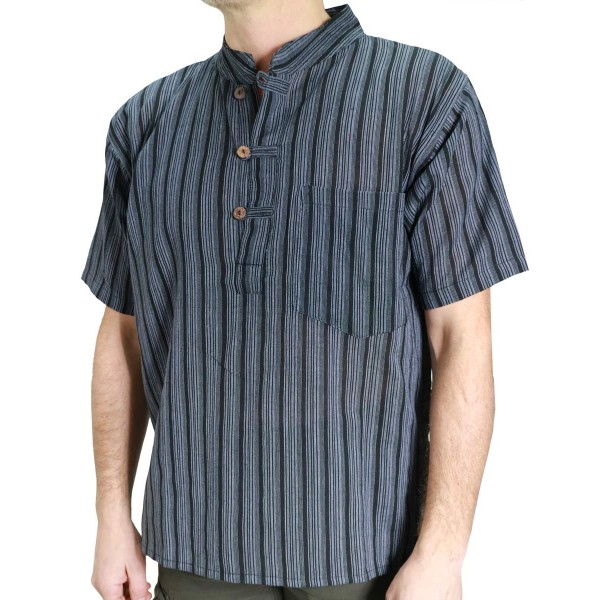 Camicia Righe Manica Corta