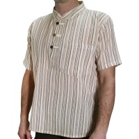 Camicia Righe Manica Corta