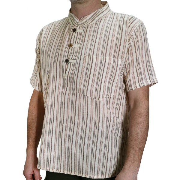 Camicia Righe Manica Corta