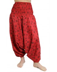 Pantaloni Arabi Fiori - Rosso
