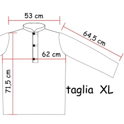 Camicia etnica uomo righe