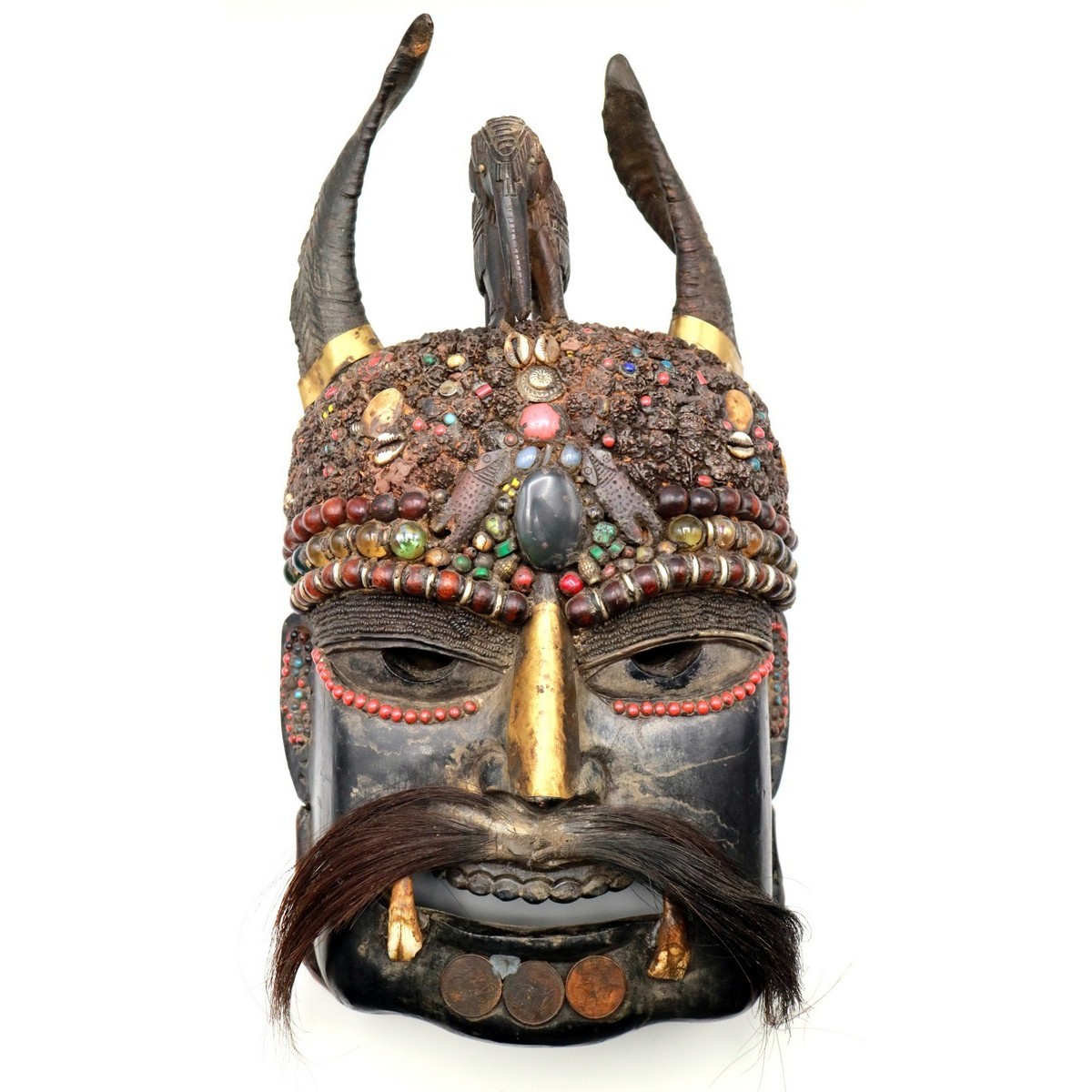 Maschera sciamanica in legno