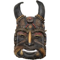 Maschera sciamanica Tharu grande
