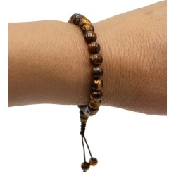 Mala da polso Occhio di tigre 6mm Mala da polso Occhio di tigre 6mm