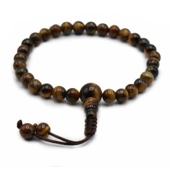 Mala da polso Occhio di tigre 6mm Mala da polso Occhio di tigre 6mm