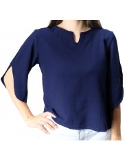 Camicia Donna Corta - Blu