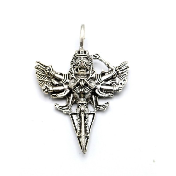 Pendente Garuda metallo bianco