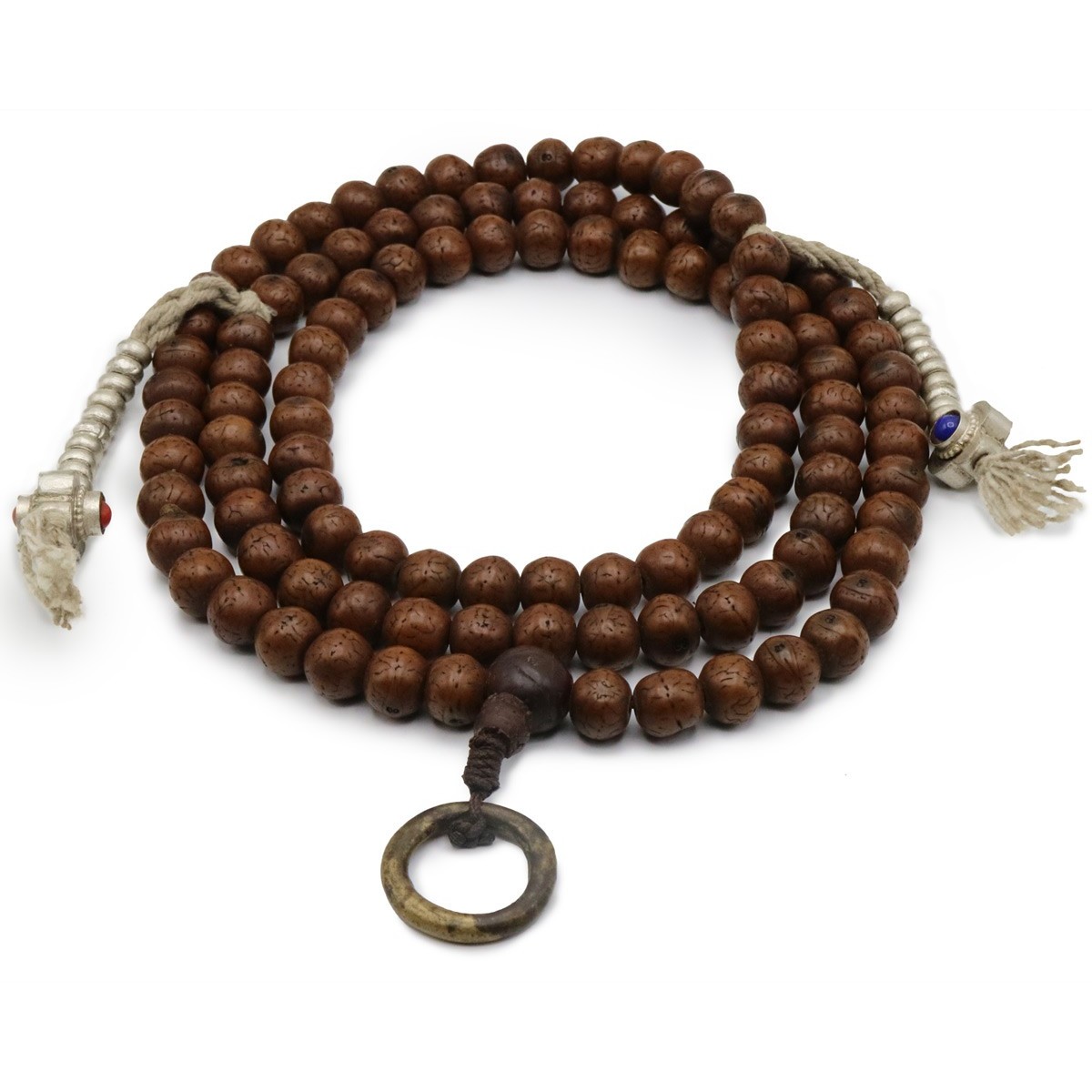 Mala 108 grani semi di Bodhi con contamantra