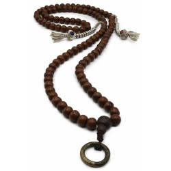 Mala 108 grani semi di Bodhi con contamantra