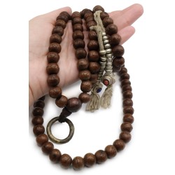Mala 108 grani semi di Bodhi con contamantra