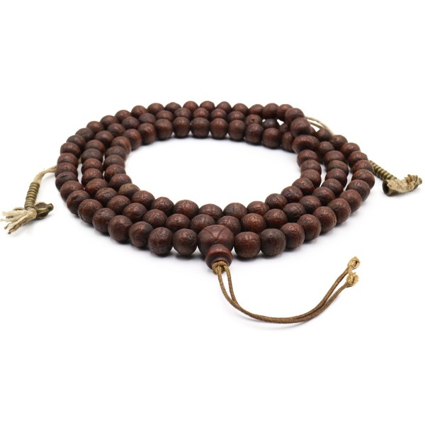 Mala 108 grani semi di Bodhi con contamantra