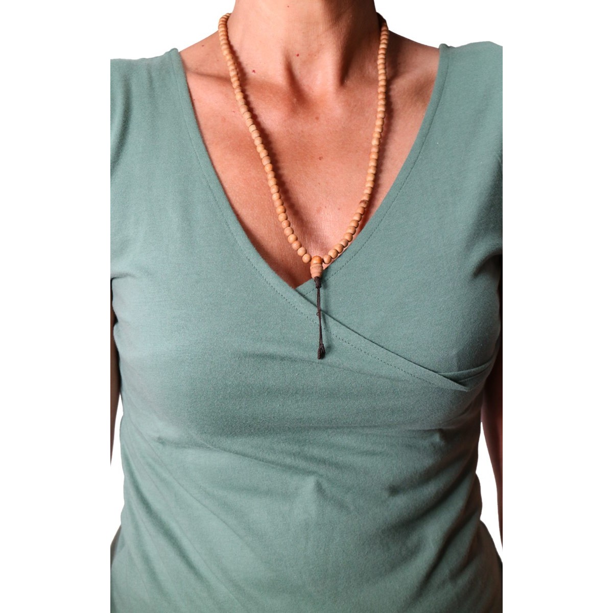 Mala 108 grani legno chiaro piccolo Mala 108 grani legno chiaro piccolo