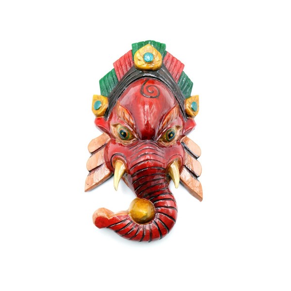 Maschera Ganesh rossa piccola