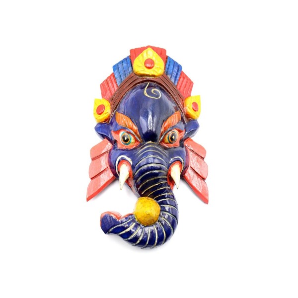 Maschera Ganesh blu piccola