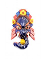 Maschera Ganesh blu piccola