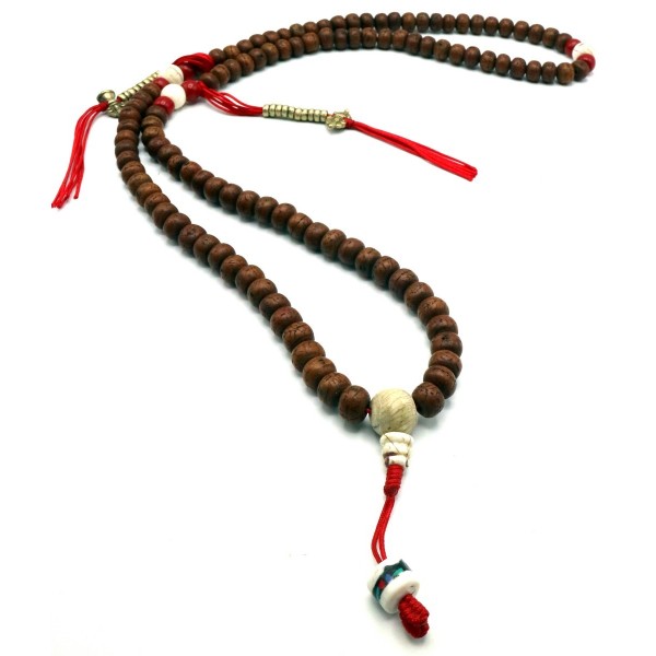 Mala 108 grani semi di Bodhi e conchiglia