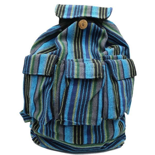 Zaino 3 Tasche Azzurro