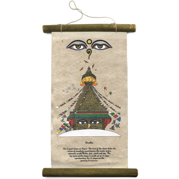 Poster Bamboo  Stupa