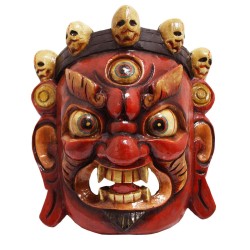 Maschera Mahakala in legno