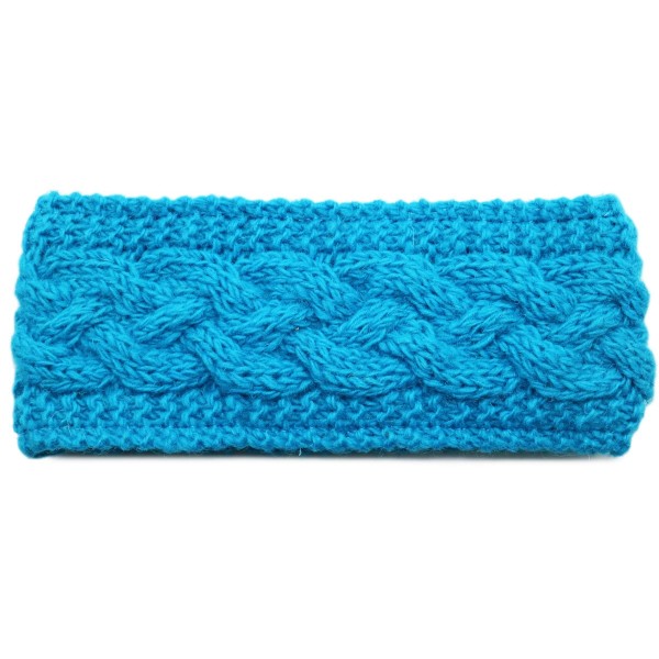 Fascia in lana turchese