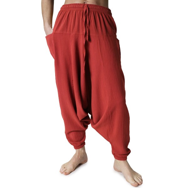 Pantaloni Arabi Rosso Mattone