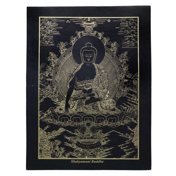 Stampa Buddha della Medicina su carta di riso