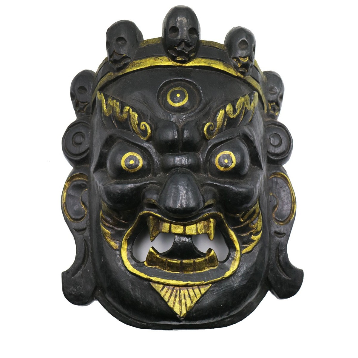 Maschera Mahakala in legno