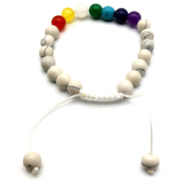 Braccialetto Chakra - base howlite