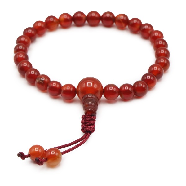 Acquista Mala da polso Corniola rossa 6mm su Karmashop.it