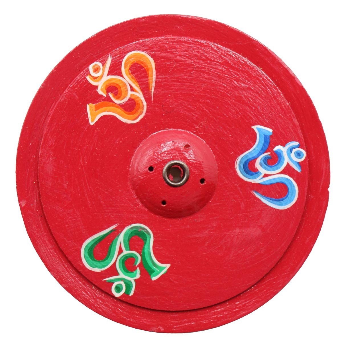 Acquista Bruciaincenso Piattino OM rosso su Karmashop.it Acquista Bruciaincenso Piattino OM rosso su Karmashop.it
