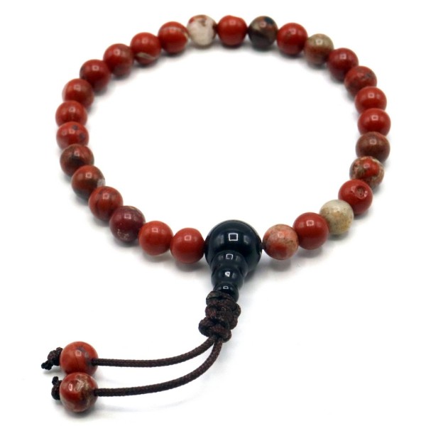 Acquista Mala Da Polso Diaspro Rosso 6 mm su Karmashop.it