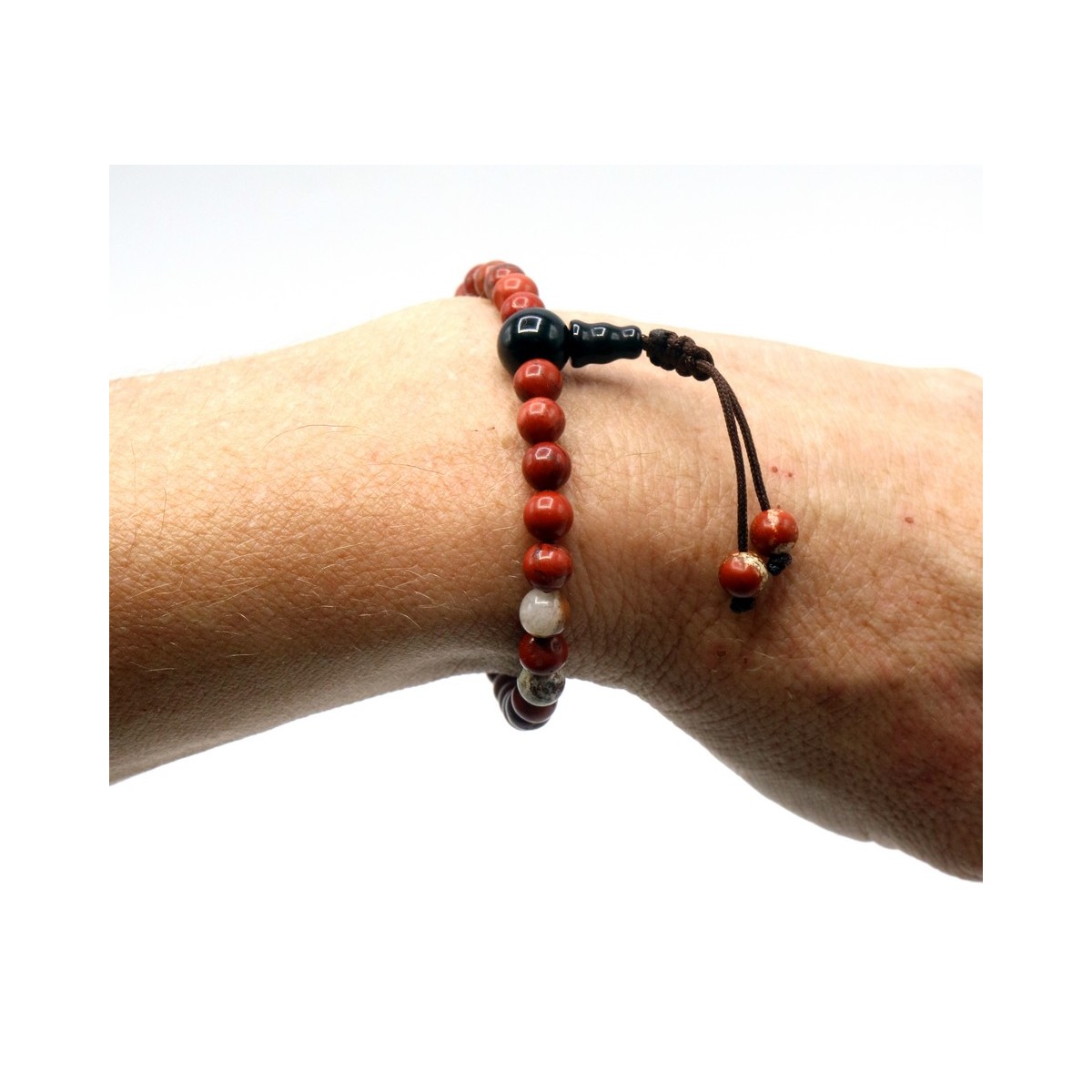 Acquista Mala Da Polso Diaspro Rosso 6 mm su Karmashop.it Acquista Mala Da Polso Diaspro Rosso 6 mm su Karmashop.it