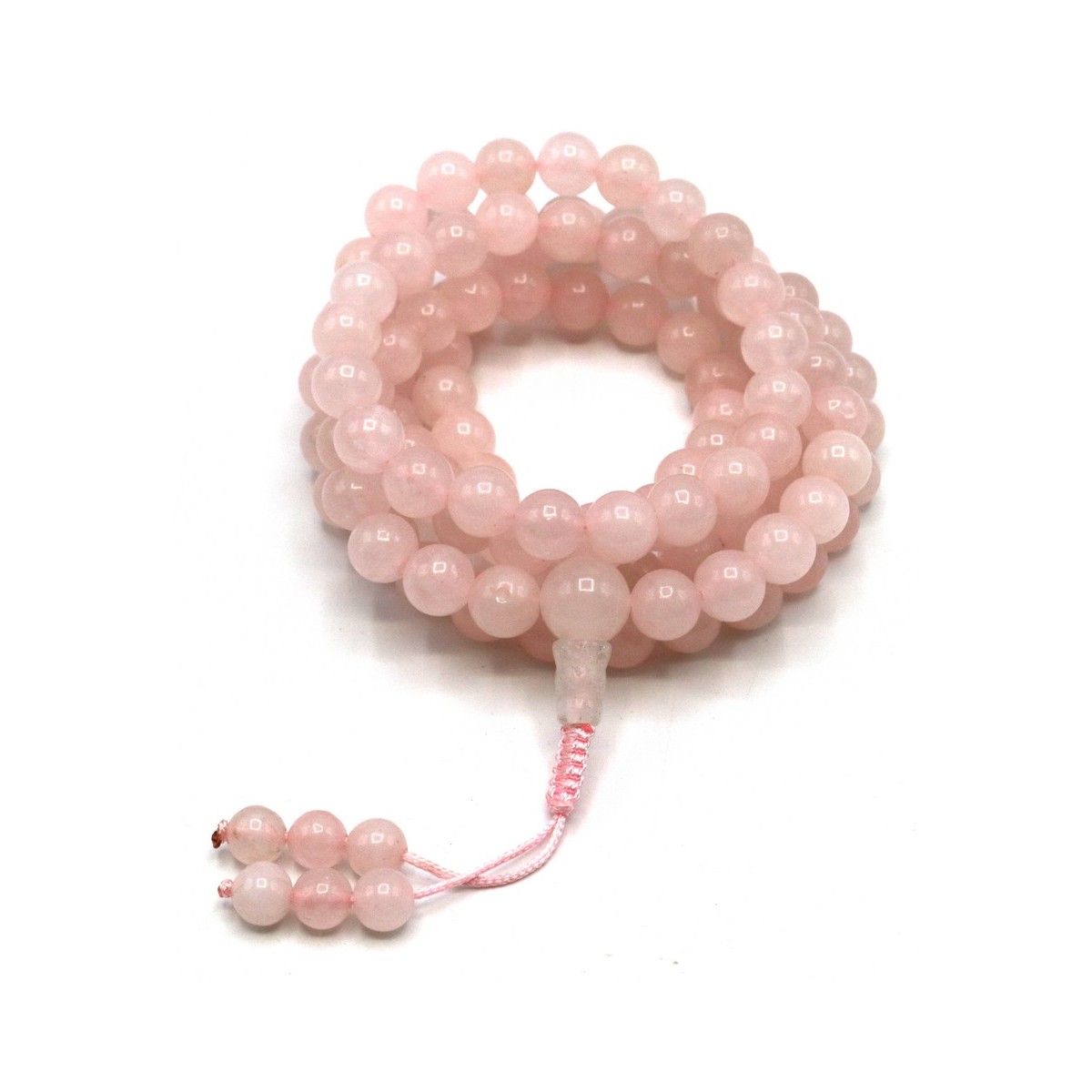 Acquista Mala 108 grani Quarzo Rosa su Karmashop.it Acquista Mala 108 grani Quarzo Rosa su Karmashop.it