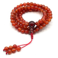 Acquista Mala 108 grani Corniola rossa piccola con grano da 6 mm su Ka Acquista Mala 108 grani Corniola rossa piccola con grano da 6 mm su Ka