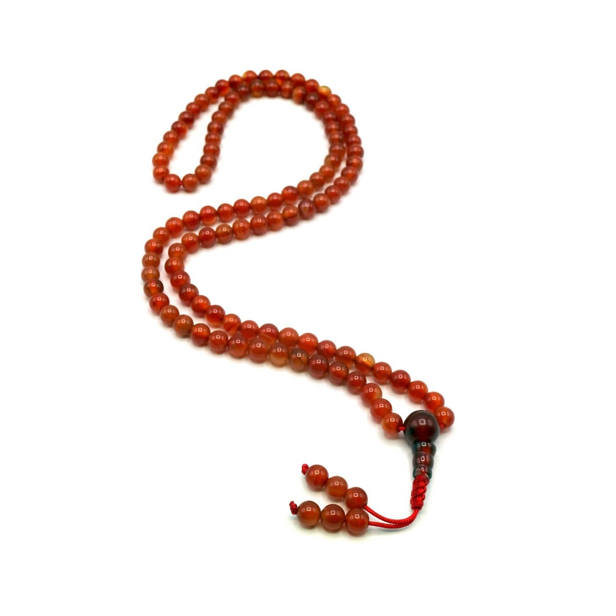 Acquista Mala 108 grani Corniola rossa piccola con grano da 6 mm su Ka Acquista Mala 108 grani Corniola rossa piccola con grano da 6 mm su Ka