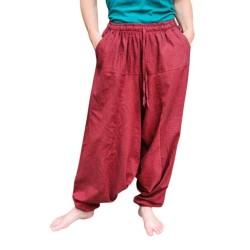 Acquista Pantaloni Arabi Simple bordeaux Unisex su Karmashop.it