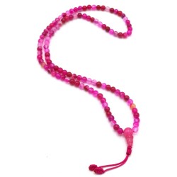 Acquista Mala 108 Agata Rosa con grano da 6 mm su Karmashop.