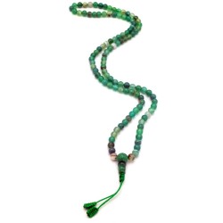 Acquista Mala 108 Agata Verde con grano da 6 mm su Karmashop.